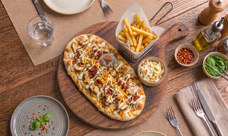 Chicken Bacon Ranch Flat Bread